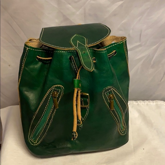 Moroccan Leather Backpack - Picture 11 of 13